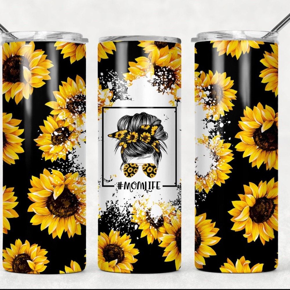 Momlife Sunflower Tumbler